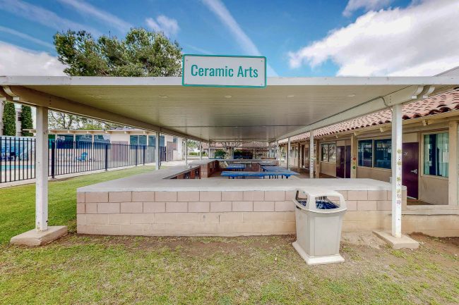 Renaissane Community Prep ceramics outdoor classroom